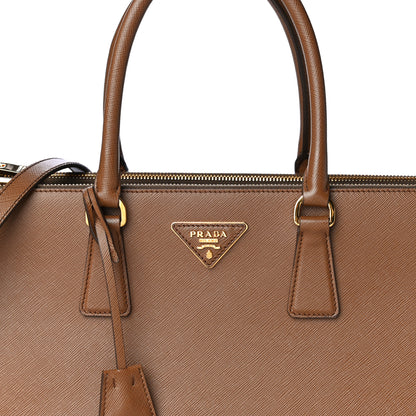 Prada Saffiano Medium Galleria Double Zip Tote Cannella 8 of 14