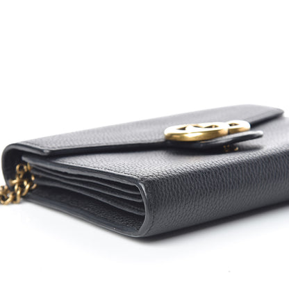 Gucci Calfskin GG Marmont Chain Wallet Black 8 of 16