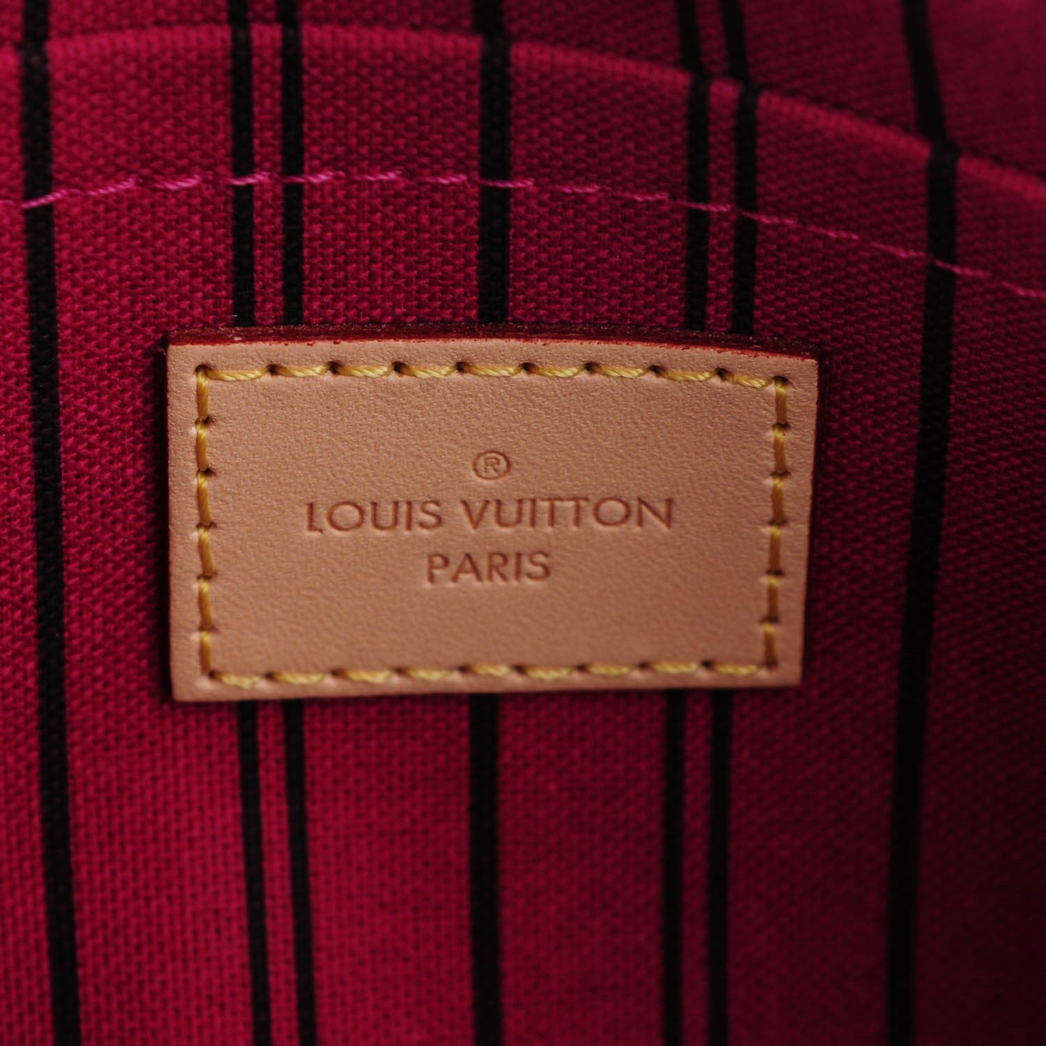 Louis Vuitton Monogram Neverfull MM GM Pochette Cherry 6 of 8