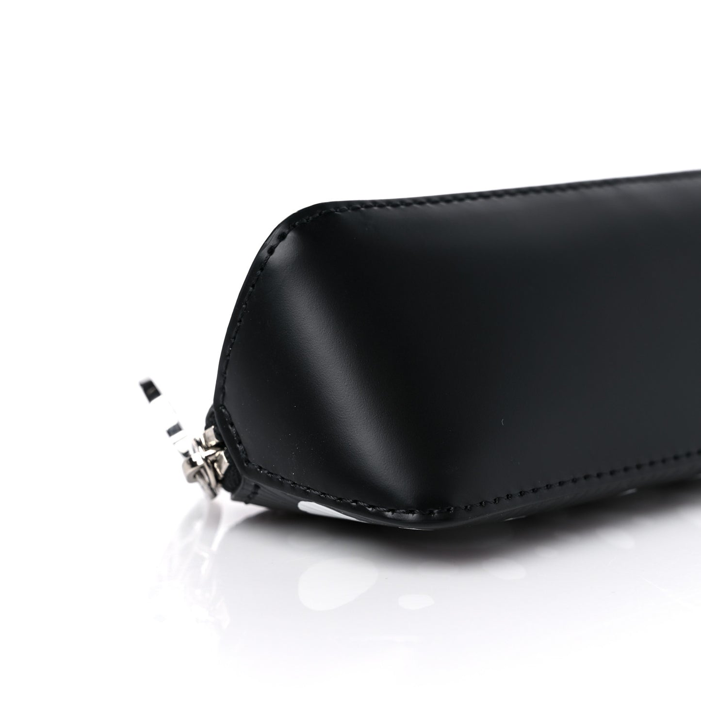 X YK Epi Infinity Dots Elizabeth Pencil Pouch Black White
