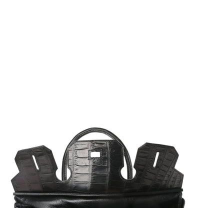 Hermes Matte Niloticus Crocodile Birkin 30 Black 15 of 43