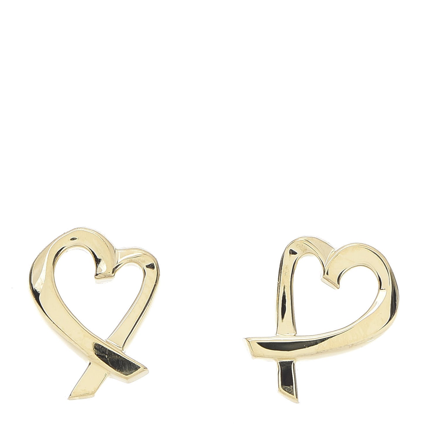 18K Yellow Gold Mini Paloma Picasso Loving Heart Earrings