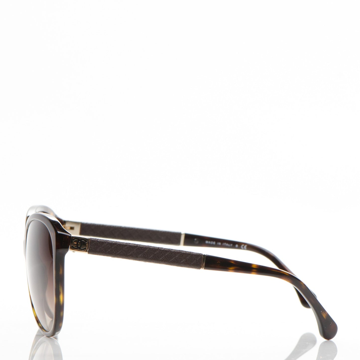 Quilted CC Sunglasses 5225Q Tortoise