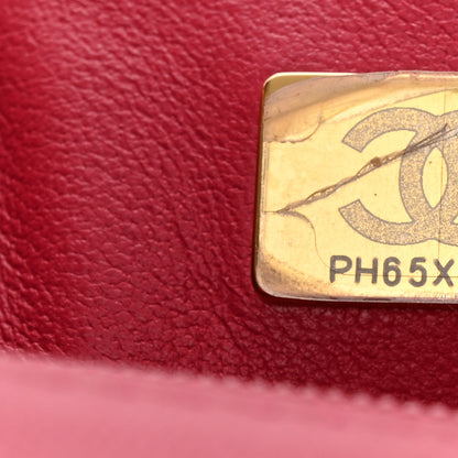 Chanel Shaded Patent Calfskin Quilted Mini Rectangular Flap Pink Dark Pink 7 of 12