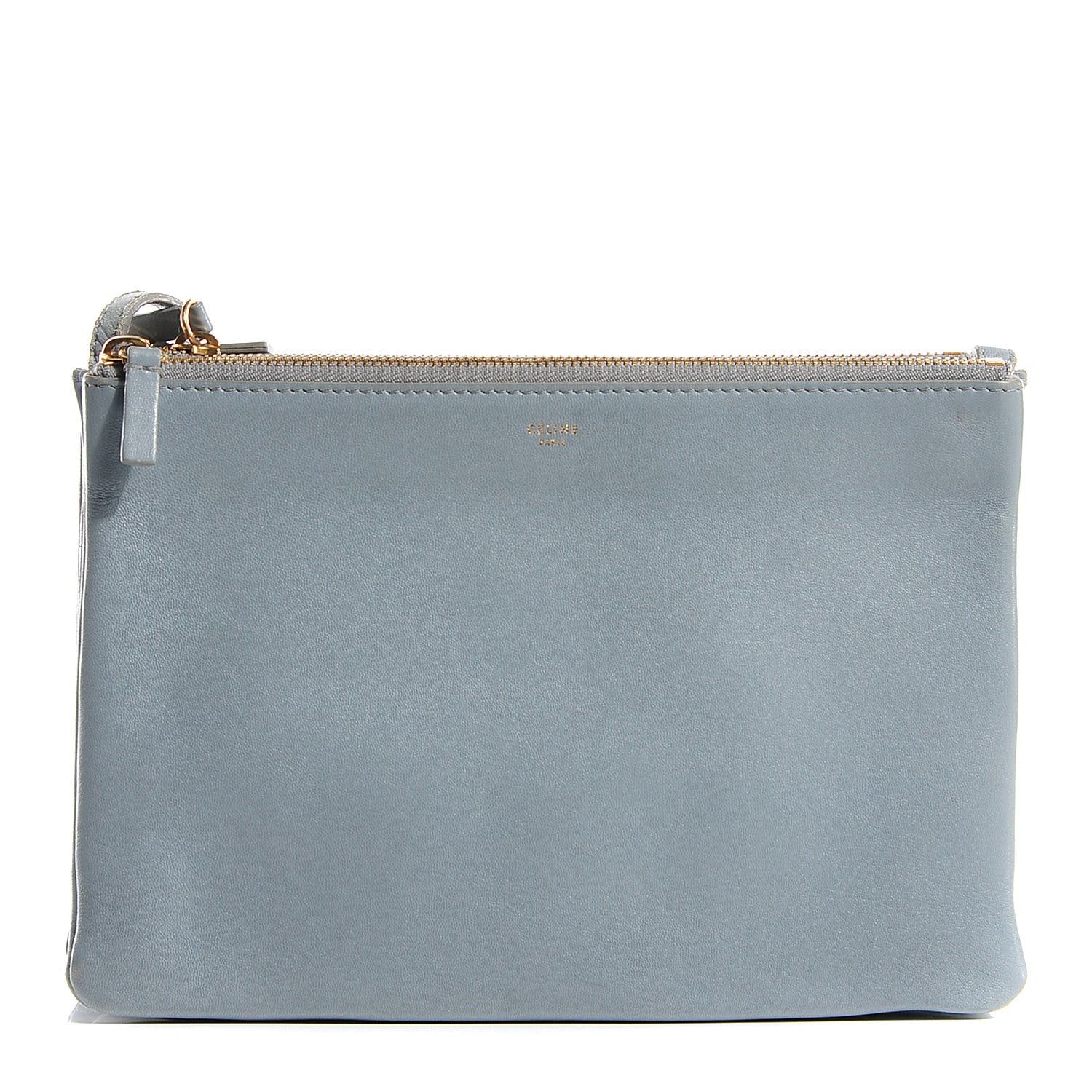 Celine Lambskin Large Trio Crossbody Bag Slate 1 of 8