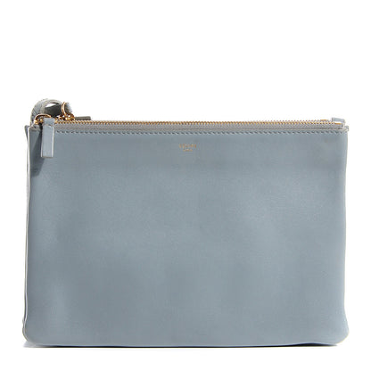 Celine Lambskin Large Trio Crossbody Bag Slate 1 of 8
