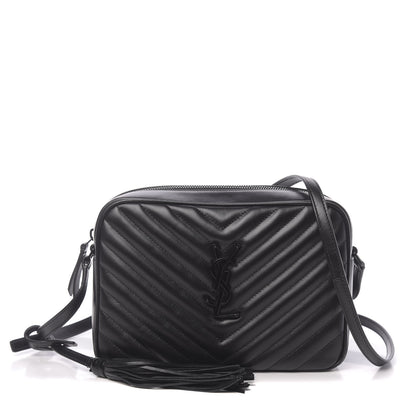 Saint Laurent Calfskin Matelasse Monogram Lou Camera Bag Black 1 of 10