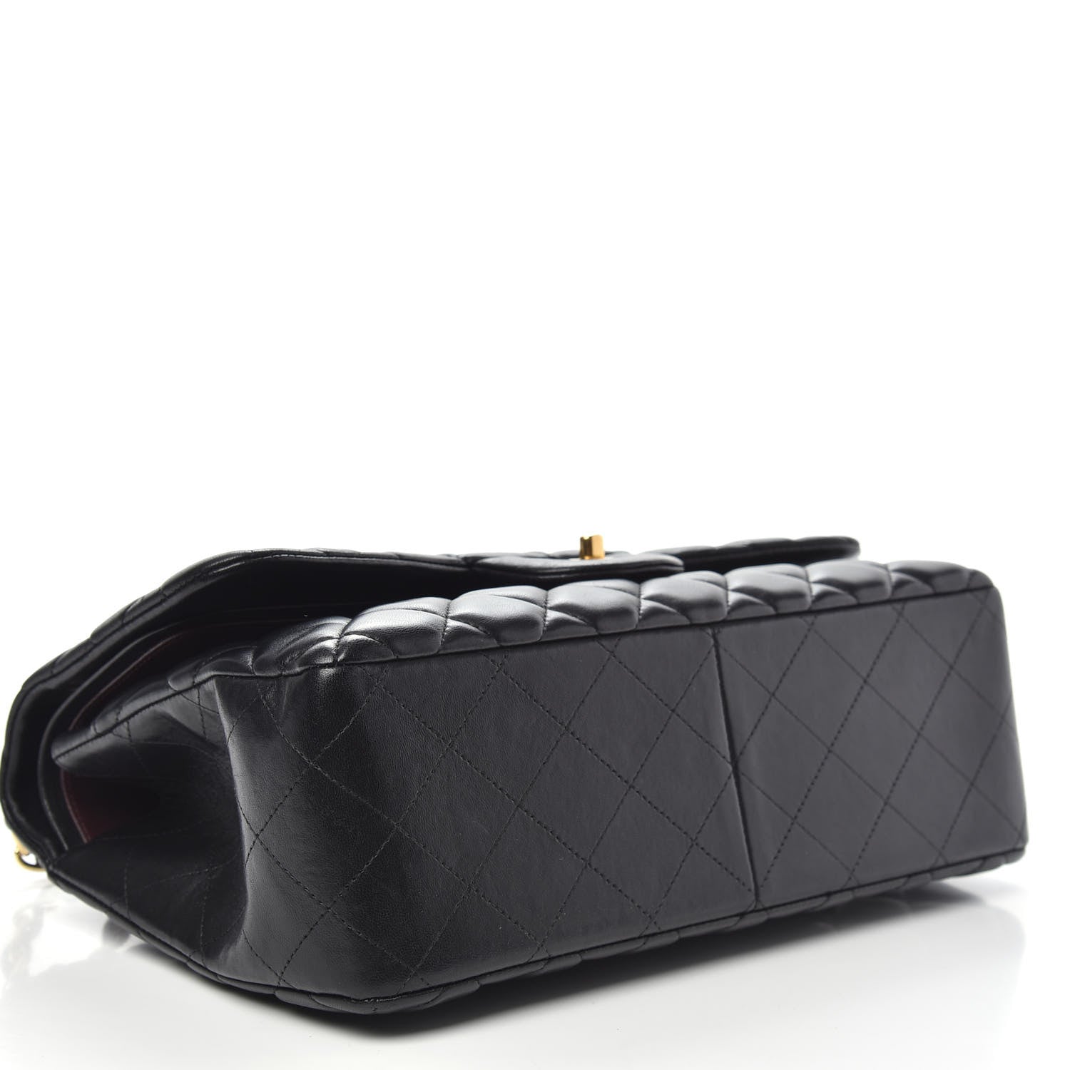 Chanel Lambskin Quilted Jumbo Double Flap Black 5 of 17