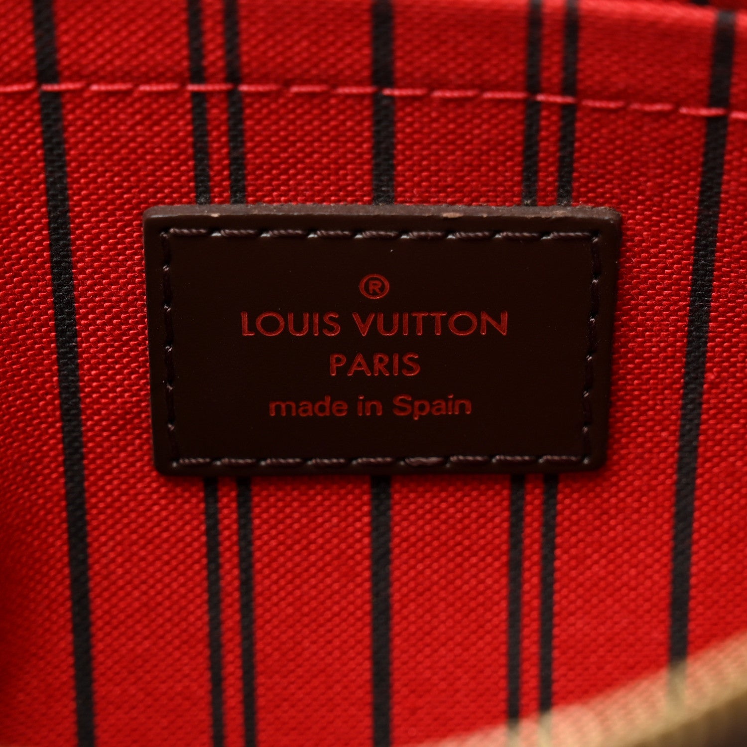 Louis Vuitton Damier Ebene Neverfull MM GM Pochette 6 of 8