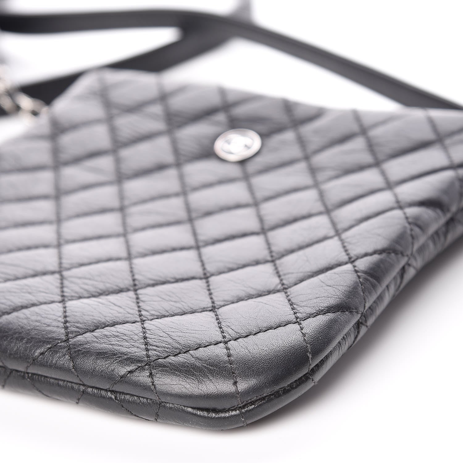 Chanel Lambskin Quilted Crossbody Bag Black 6 of 12