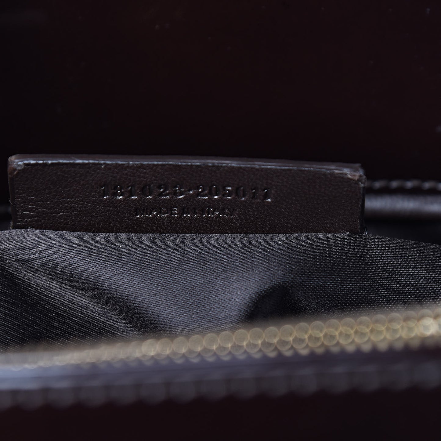 Patent Calfskin Large Uptown Dark Brown