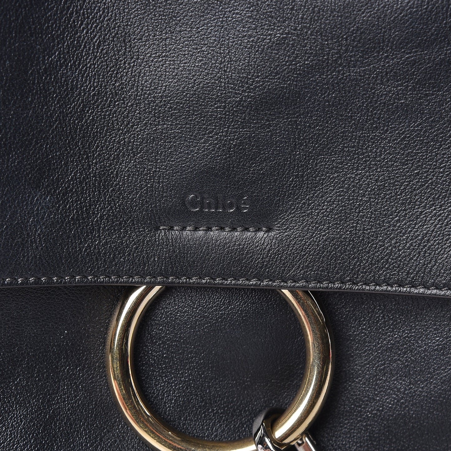 Calfskin Small Faye Day Shoulder Bag Black