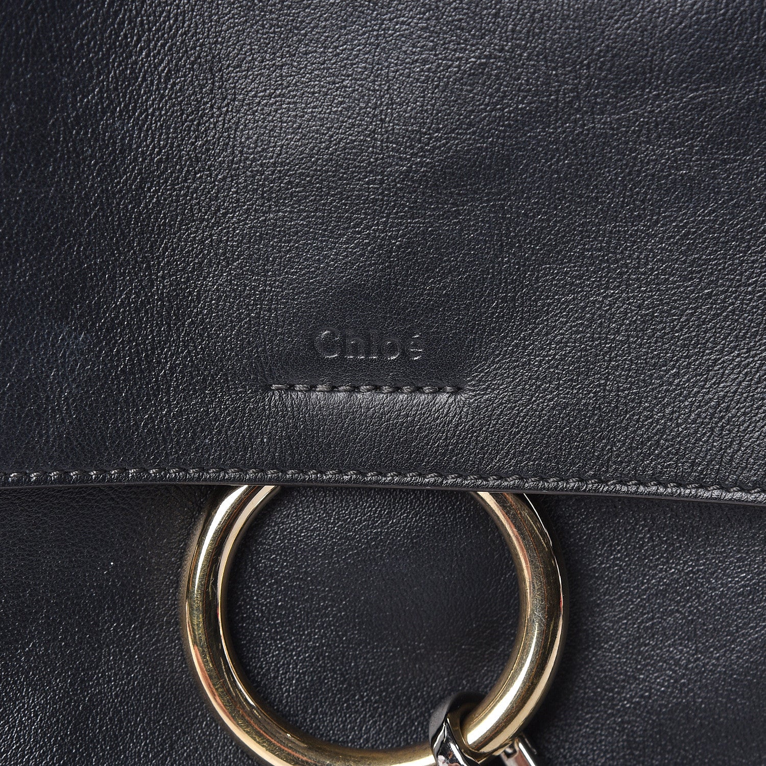 Chloe Calfskin Small Faye Day Shoulder Bag Black 10 of 10