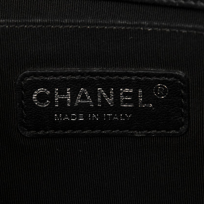 Chanel Patent Calfskin Quilted Medium Plexiglass Boy Flap Black 5 of 9