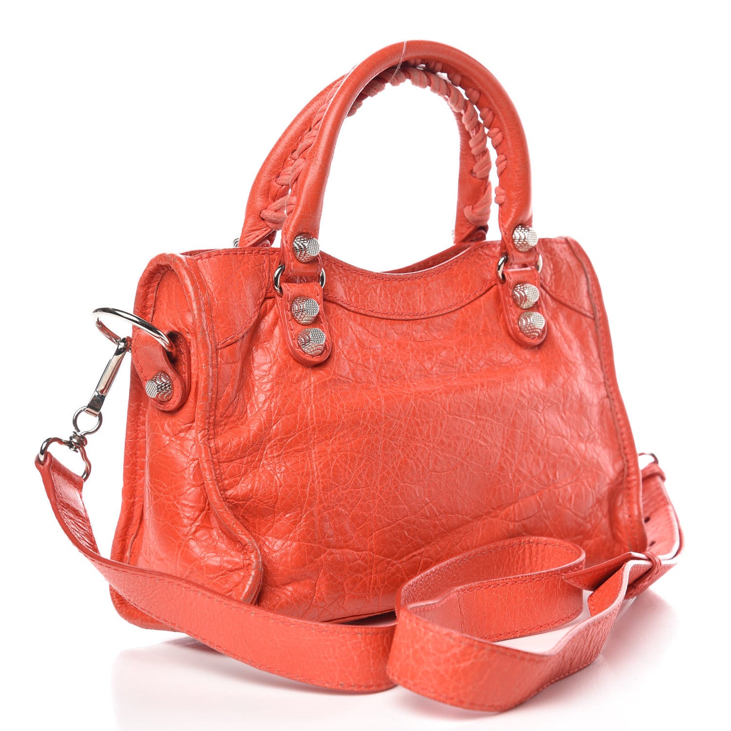 Agneau Giant 12 Silver Hardware Mini City Rose Corail