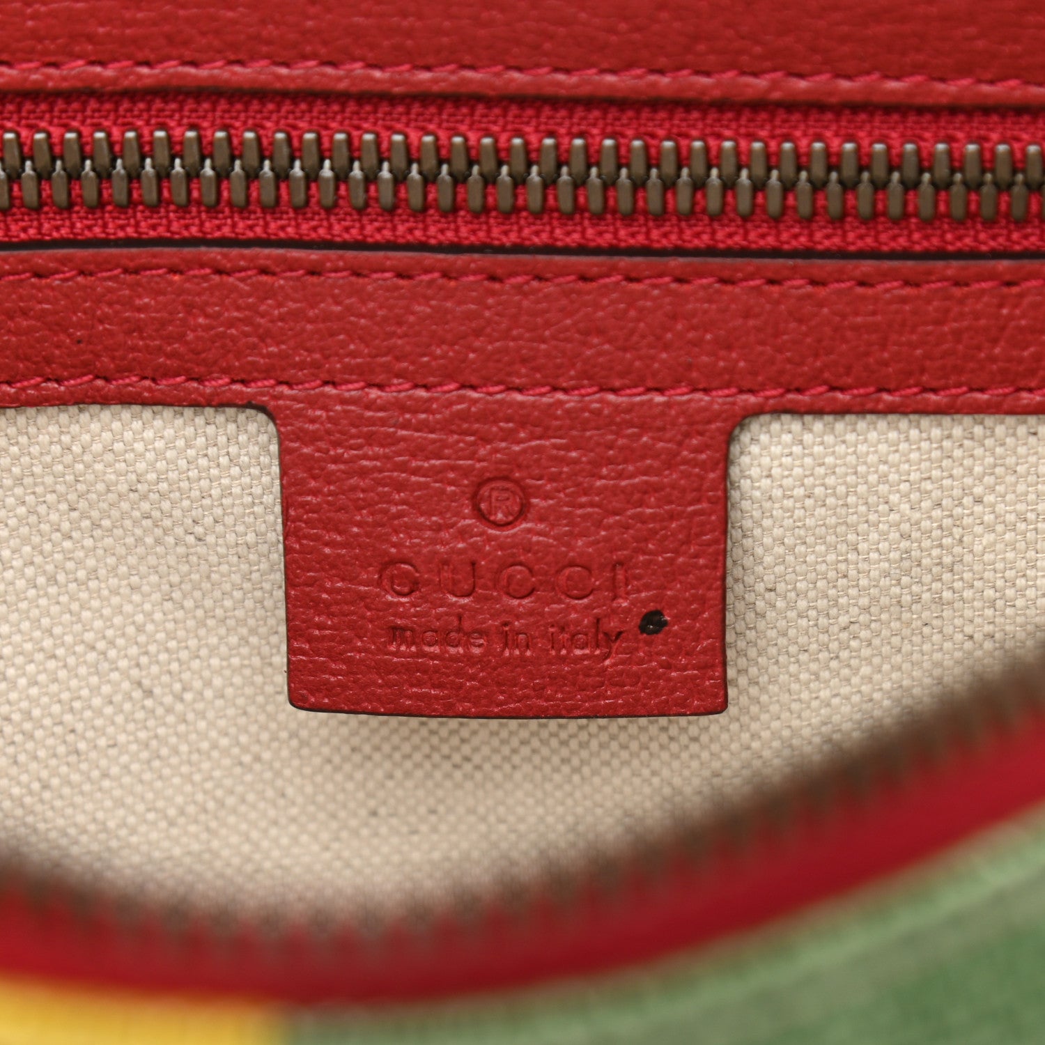 Gucci Canvas Marley Stripe Script Logo Gucci 80 32 Belt Bag Multicolor 7 of 11