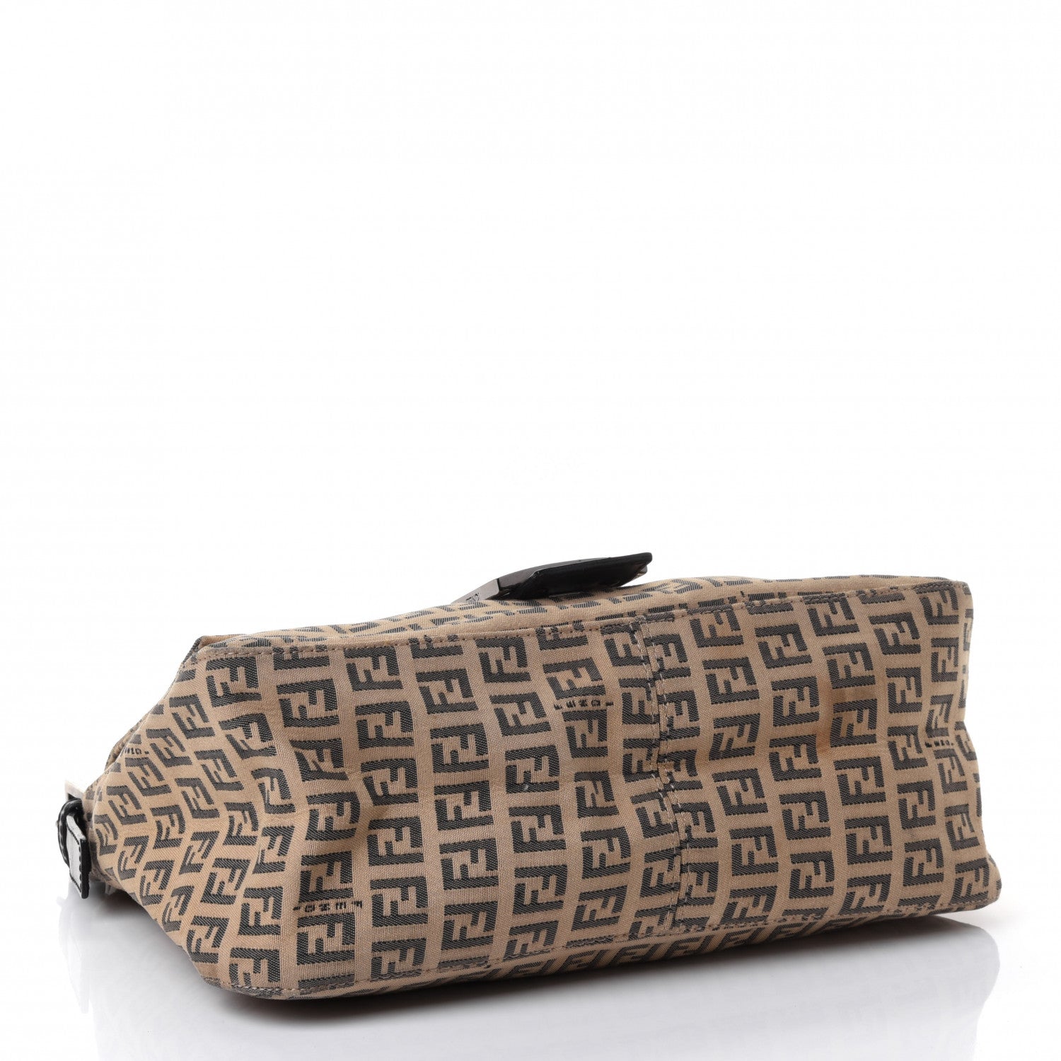 Fendi Zucchino Vitello Mama Baguette Beige Black 3 of 4