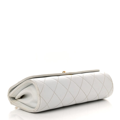 Chanel Lambskin Quilted Single Flap White 4 of 15