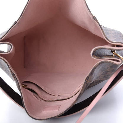 Louis Vuitton Damier Ebene Caissa Hobo Rose Ballerine 5 of 10