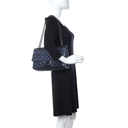 Chanel Aged Calfskin Quilted 2.55 Reissue 227 Flap Marine 2 of 16