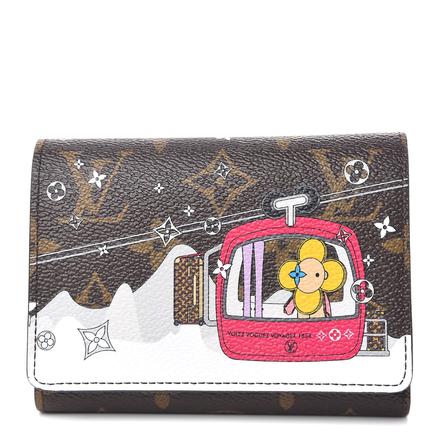 Louis Vuitton Monogram 2019 Christmas Animation Victorine Wallet Fuchsia 1 of 8
