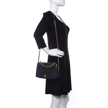 Chanel Caviar Quilted Medium Fashion Therapy Flap Navy Blue 2 of 10