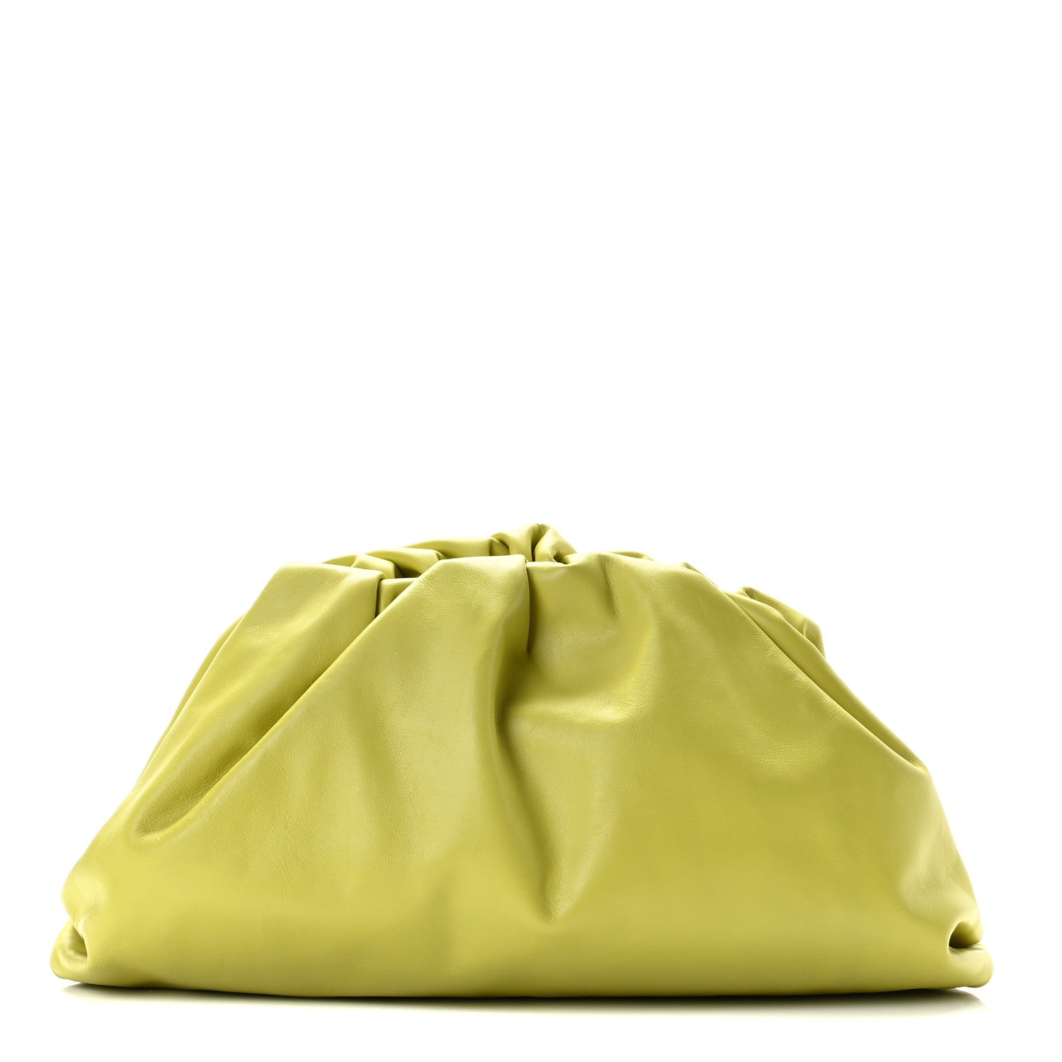 Bottega Veneta Smooth Butter Calf The Pouch Oversized Clutch Kiwi 1 of 8