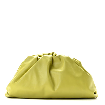 Bottega Veneta Smooth Butter Calf The Pouch Oversized Clutch Kiwi 1 of 8