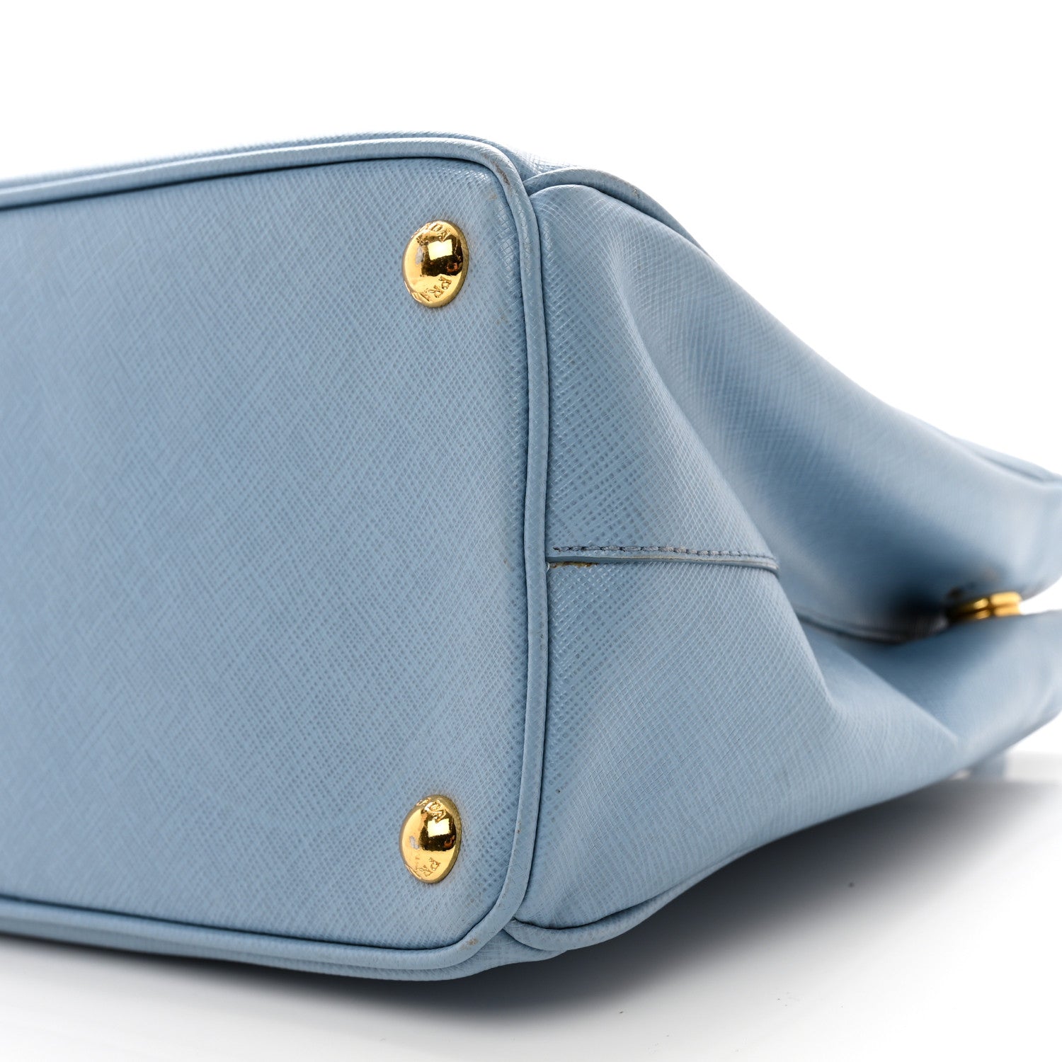 Prada Saffiano Small Galleria Double Zip Tote Aviazione 9 of 11