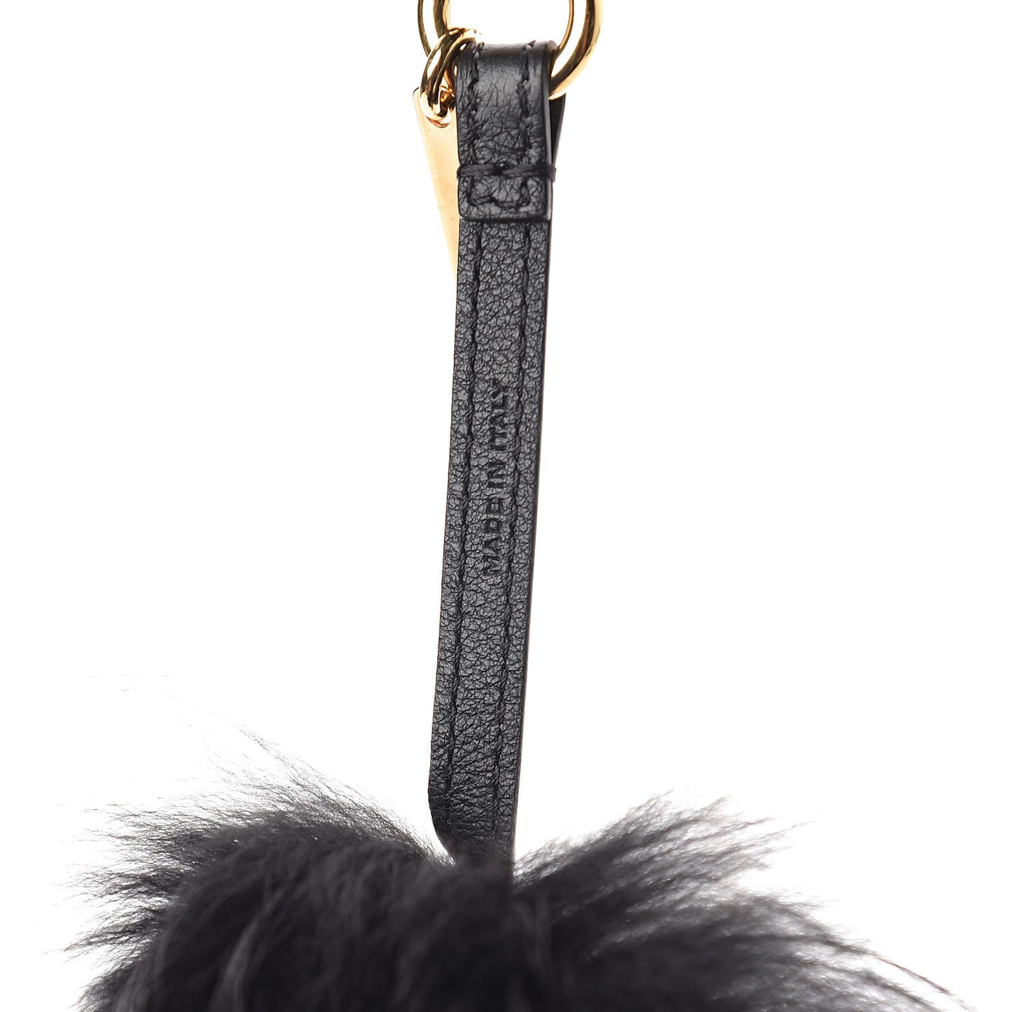 Fox Fur Calfskin Hypnoteyes Coin Purse Bag Bug Charm Black