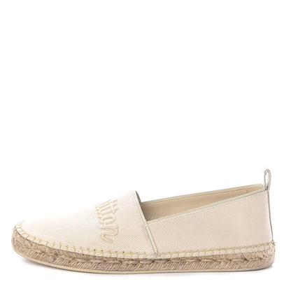 Louis Vuitton Canvas Waterfall Espadrille Flats 39 Ecru 1 of 8