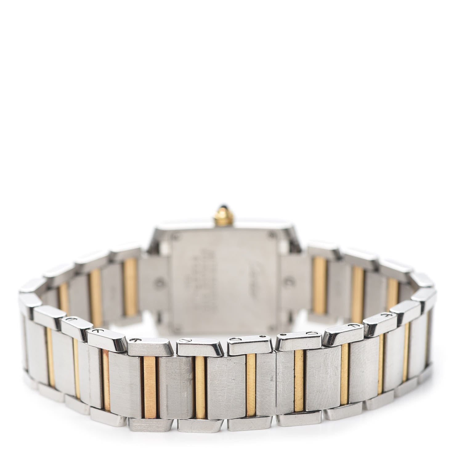 Cartier Stainless Steel 18K Yellow Gold 20mm Tank Francaise Quartz Watch 3 of 6