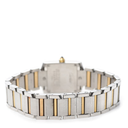 Cartier Stainless Steel 18K Yellow Gold 20mm Tank Francaise Quartz Watch 3 of 6