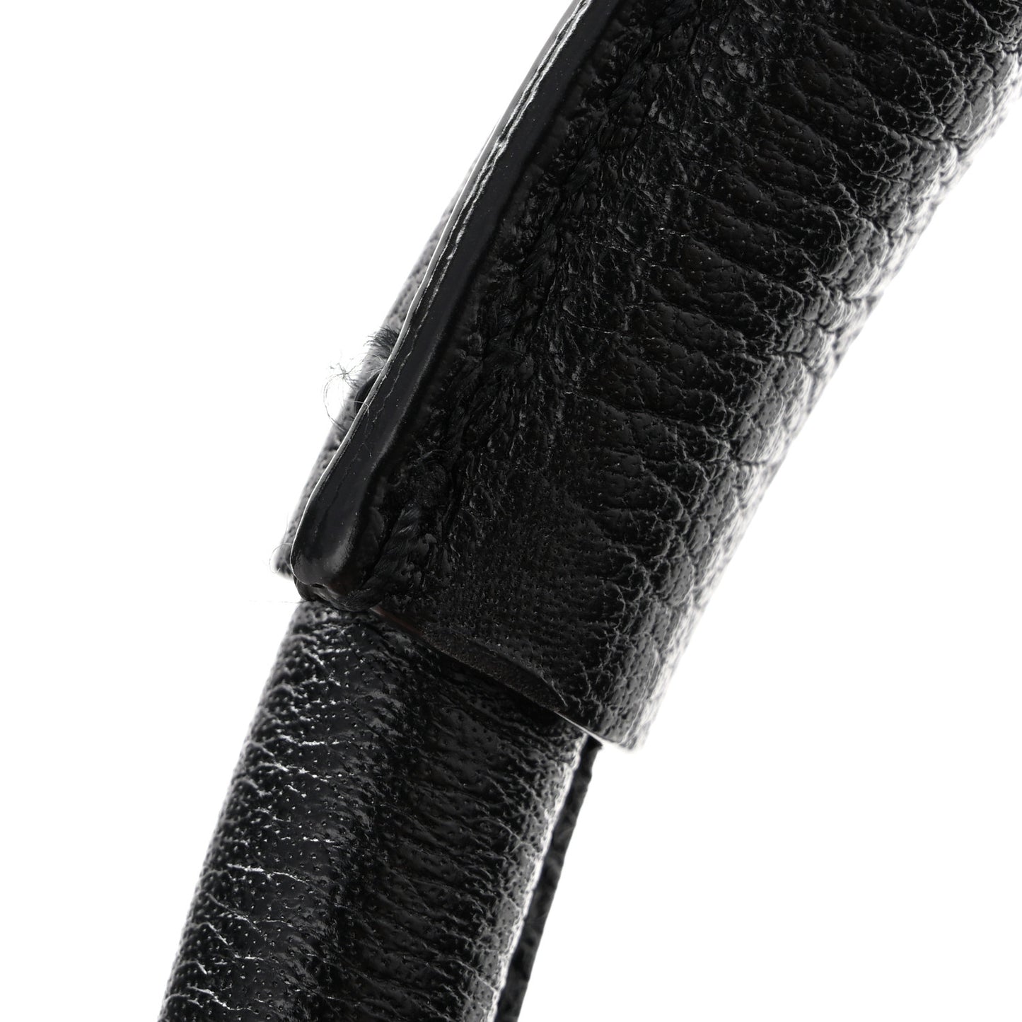 Grained Buffalo Small Paddington Black