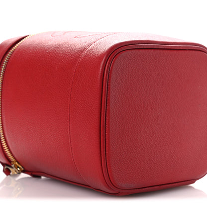 Chanel Caviar Vanity Cosmetic Case Red 10 of 16