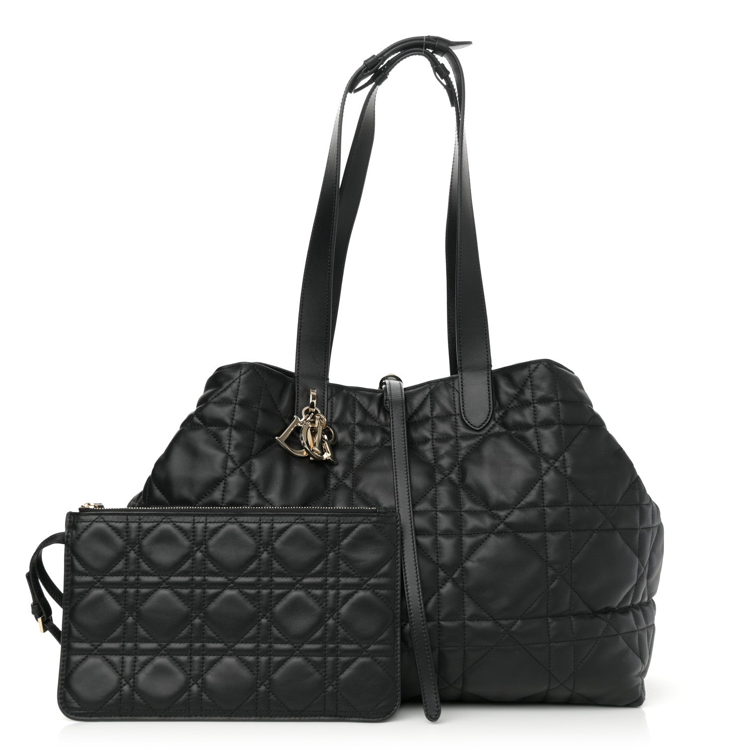 Christian Dior Calfskin Macrocannage Large Toujours Black 3 of 15