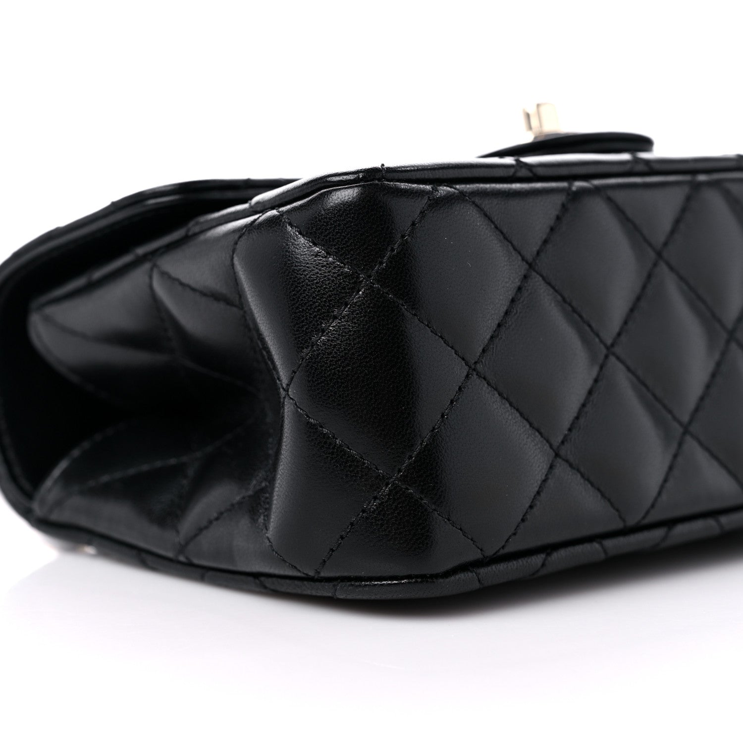 Chanel Lambskin Quilted Mini Crystal Top Handle Rectangular Flap Black 8 of 12