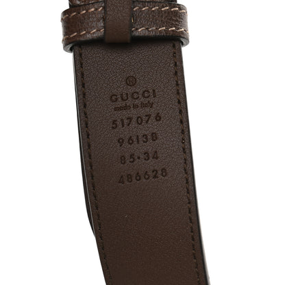 Gucci GG Supreme Monogram Web Small Ophidia Belt Bag 85 34 Dark Brown 8 of 10