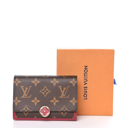 Louis Vuitton Monogram Flore Compact Wallet Fuchsia 8 of 8