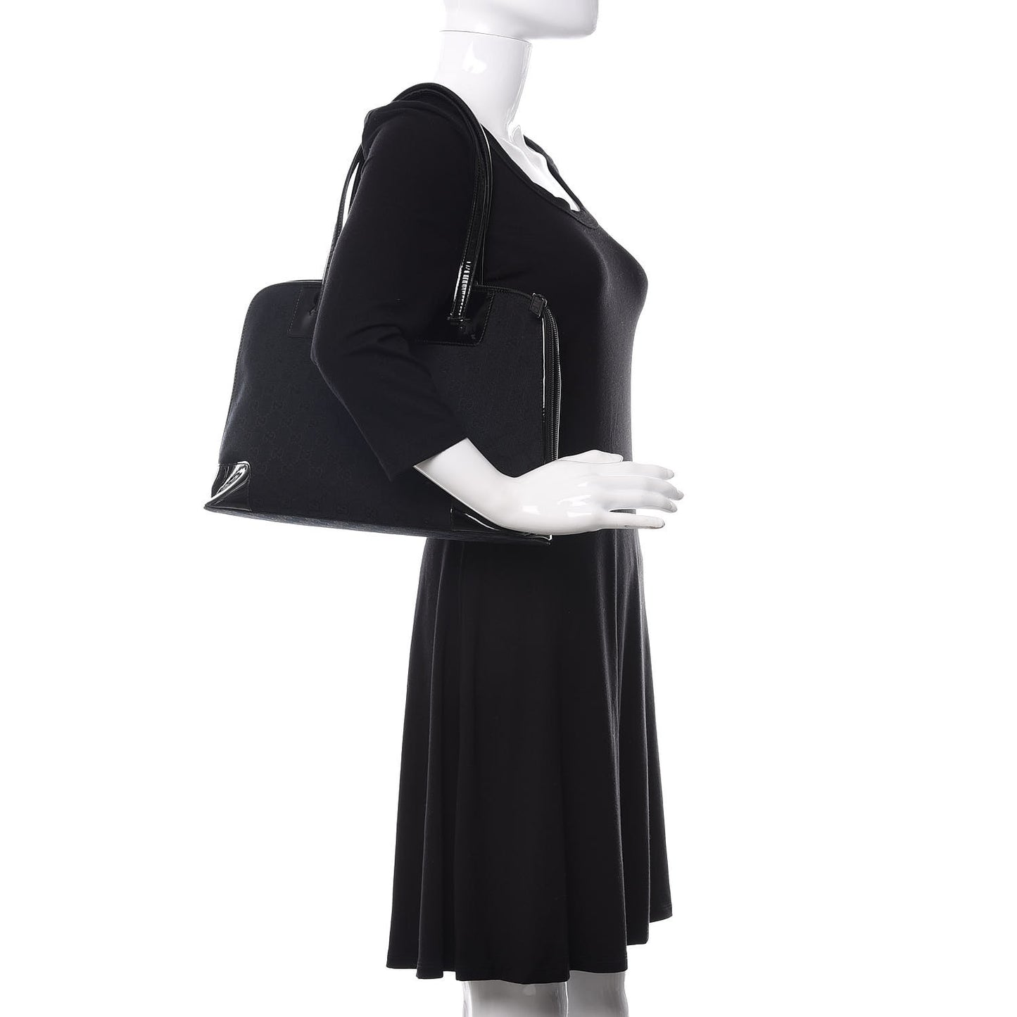 Monogram Tote Bag Black