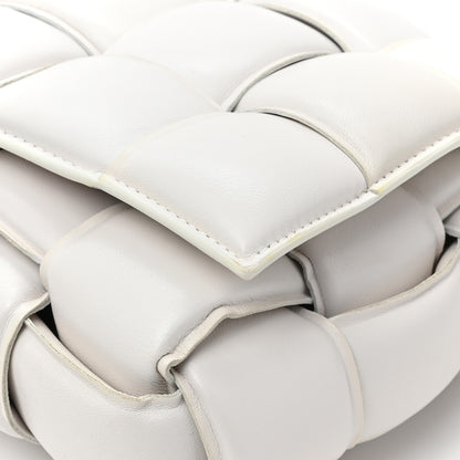Bottega Veneta Lambskin Maxi Intreccio Padded Chain Cassette Crossbody Bag White 16 of 16