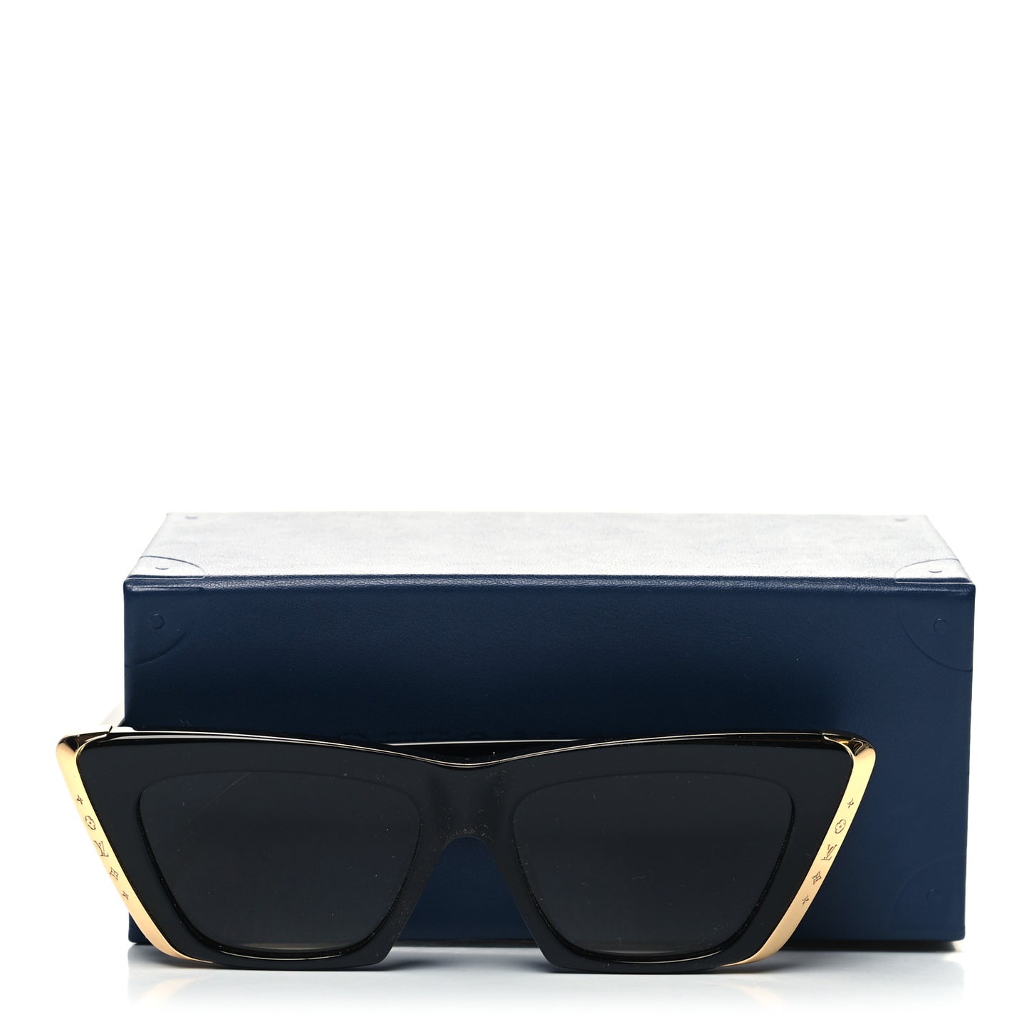 Acetate LV Moon Cat Eye Sunglasses Z1655E Black