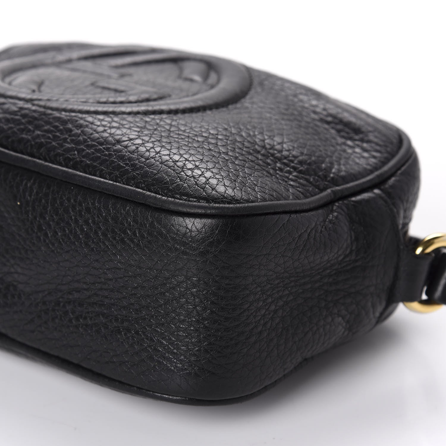 Gucci Pebbled Calfskin Mini Soho Disco Bag Black 7 of 12