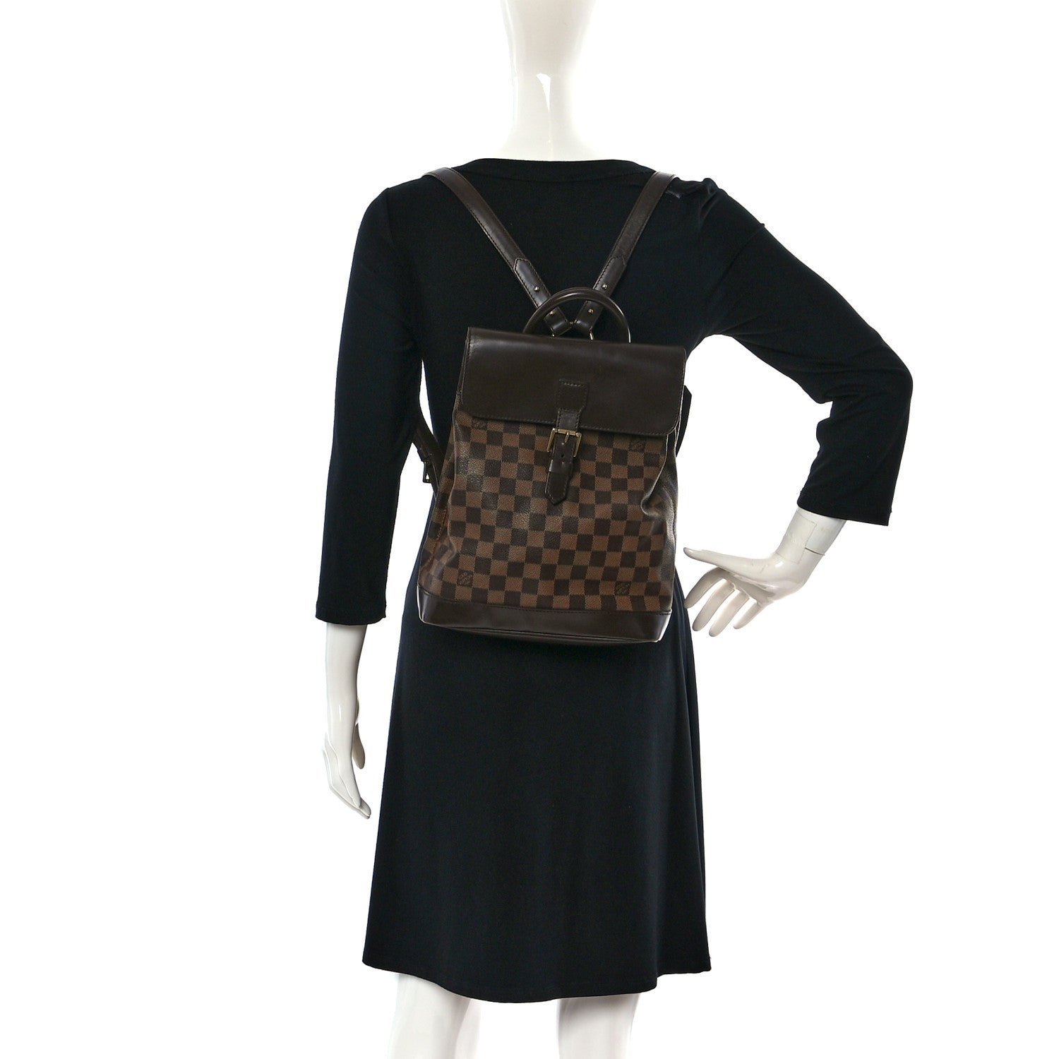 Louis Vuitton Damier Ebene Soho Backpack 2 of 23