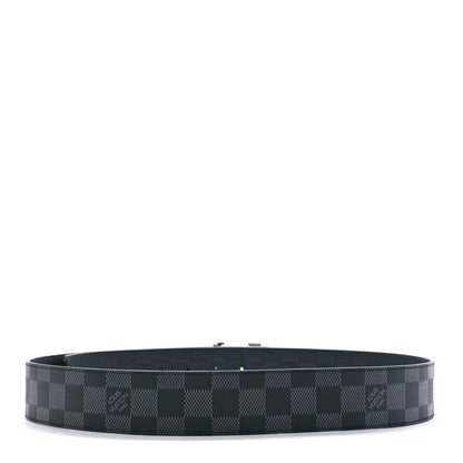 Louis Vuitton Damier Graphite Damier Infini 40mm LV Initiales Reversible Belt 95 38 2 of 5