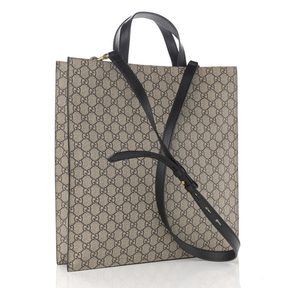 Gucci GG Supreme Monogram L'Aveugle Par Amour Print Vertical Tote Black 3 of 10
