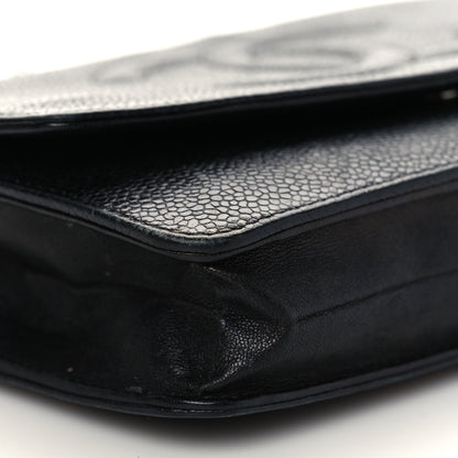 Chanel Caviar Timeless CC Wallet On Chain WOC Black 8 of 11