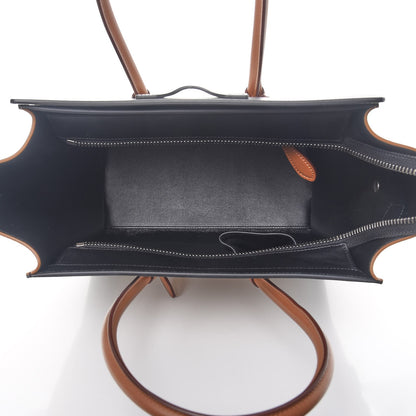 Celine Calfskin Linen Micro Tri-Color Luggage Natural 5 of 10