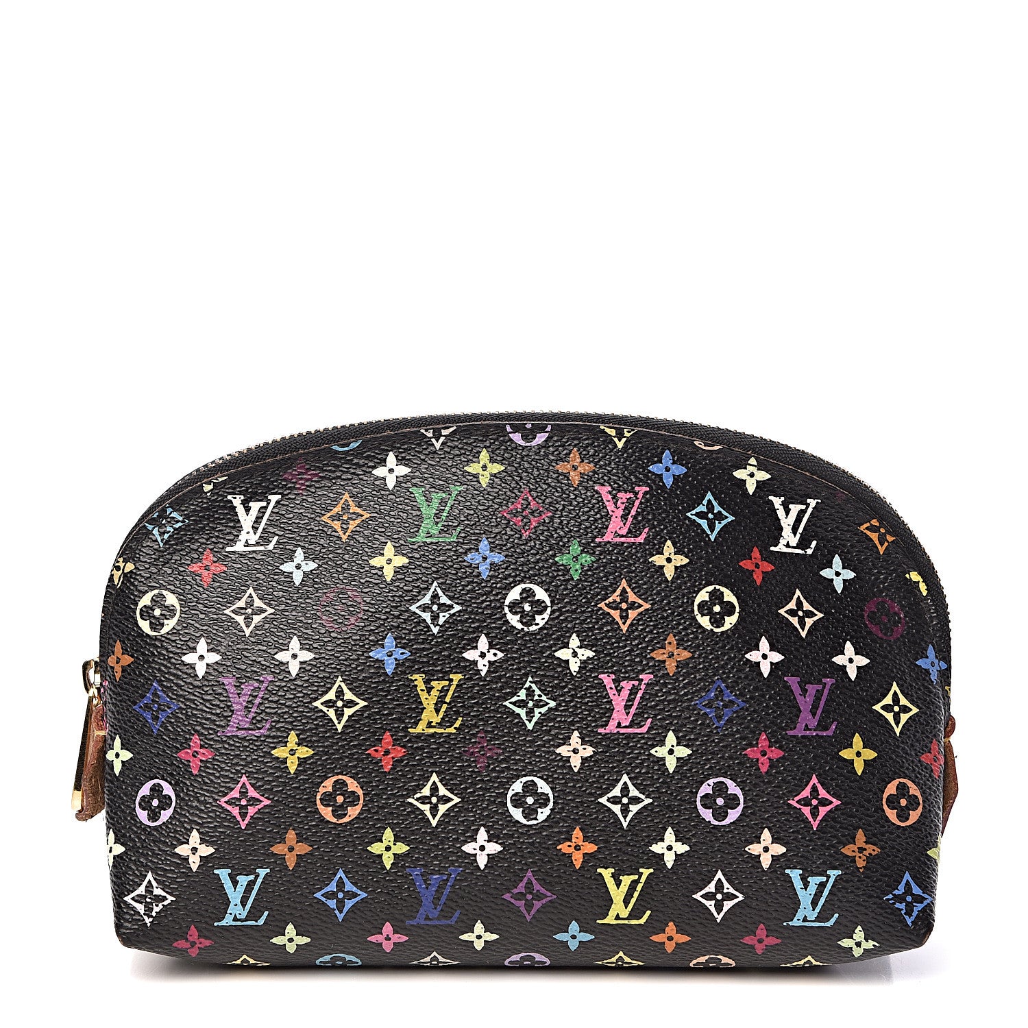 Louis Vuitton Monogram Multicolor Cosmetic Pouch Black Grenade 1 of 8
