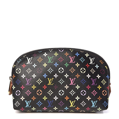 Louis Vuitton Monogram Multicolor Cosmetic Pouch Black Grenade 1 of 8